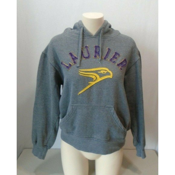Varsity Sweaters Wilfrid Laurier University Golden Hawks Gray Poshmark
